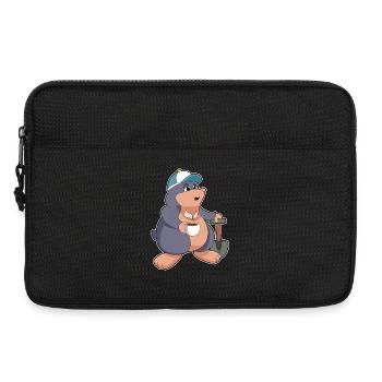 Maulwurf Bergarbeiter Schaufel Bergbau - Laptoptasche 13" - Schwarz - Vorne