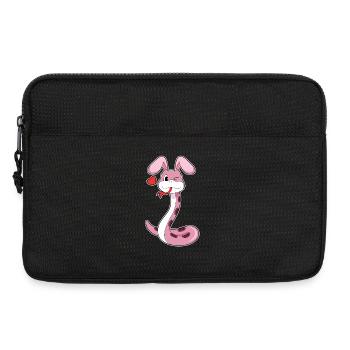 Schlange Hasenohren - Laptoptasche 13" - Schwarz - Vorne