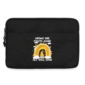 Gnome One Fights Alone Childhood Cancer - Laptop bag 13" - black - Front