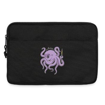 Peintre de pieuvre Peinture au pinceau - Sacoche pour ordinateur portable 13 pouces - noir - Devant