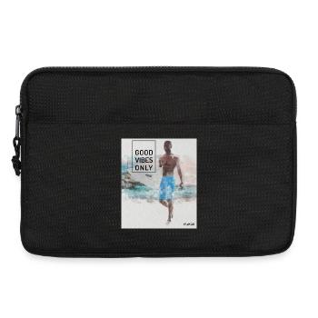 Beach Surfer – Surf, Sonne und Strand - Laptoptasche 13" - Schwarz - Vorne
