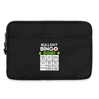 BINGO BULLSHIT VEGANER VEGAN - Laptoptasche 13" - Schwarz - Vorne