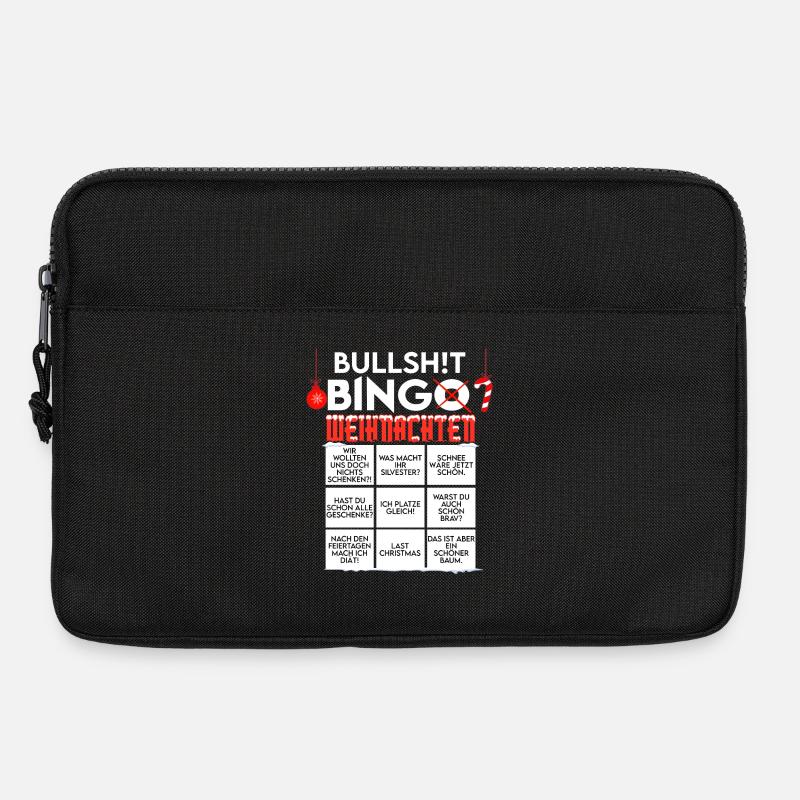 Weihnachten BINGO BULLSHIT - Laptoptasche 13" - Schwarz