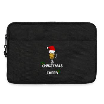 Weihnachtsbierkrug Weihnachtsfreude - Laptoptasche 13" - Schwarz - Vorne