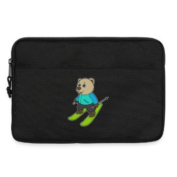 Bear Skier Skier Skier - Laptop bag 13" - black - Front