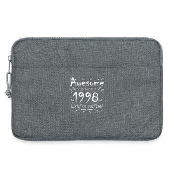 1998 - Né en 1998 - Sacoche pour ordinateur portable 13 pouces - gris chiné - Devant