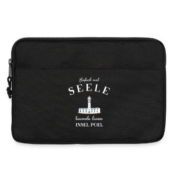 Poel, Leuchtfeuer Timmendorf, Seele baumeln lassen - Laptoptasche 13" - Schwarz - Vorne
