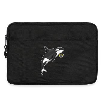 Schwertwal Handballspieler Handball - Laptoptasche 13" - Schwarz - Vorne