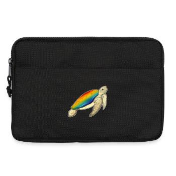 Turtle Rainbow - Laptop bag 13" - black - Front
