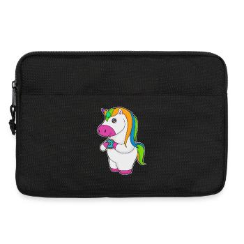 Einhorn Donut - Laptoptasche 13" - Schwarz - Vorne