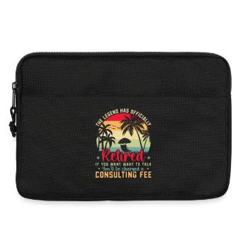 The legend is officially retired - Laptop bag 13" - black - Front