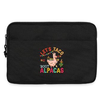 Let’s Taco Bout Alpagas Drôles de lamas - Sacoche pour ordinateur portable 13 pouces - noir - Devant