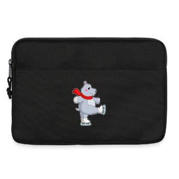 Hippo Ice Skating Skates - Laptop bag 13" - black - Front