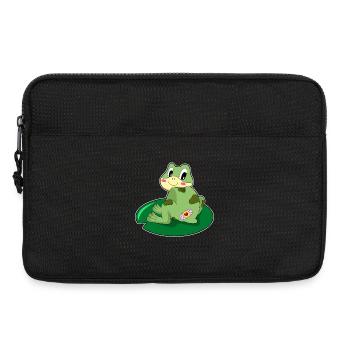 Taches de grenouilles - Sacoche pour ordinateur portable 13 pouces - noir - Devant