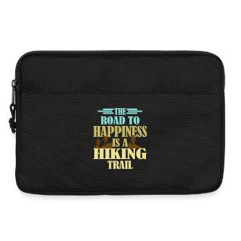 Trail Hiking Wanderer Dicton pour les randonneurs - Sacoche pour ordinateur portable 13 pouces - noir - Devant