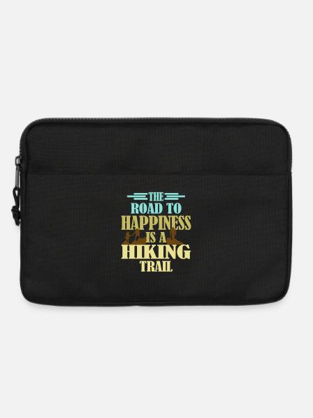 Trail Hiking Wanderer Saying for hikers - Laptop bag 13" - black
