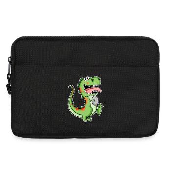 Dinosaur with Baby Dinosaur Egg - Laptop bag 13" - black - Front