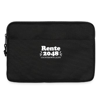 Rente 2048 Ruhestand Rentner Renteneintritt - Laptoptasche 13" - Schwarz - Vorne