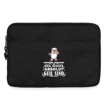 Schafe Schaf Schafzüchter Geschenk - Laptoptasche 13" - Schwarz - Vorne