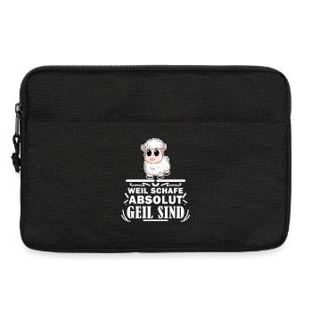 Schafzüchter Schafe Schaf Geschenk - Laptoptasche 13" - Schwarz - Vorne