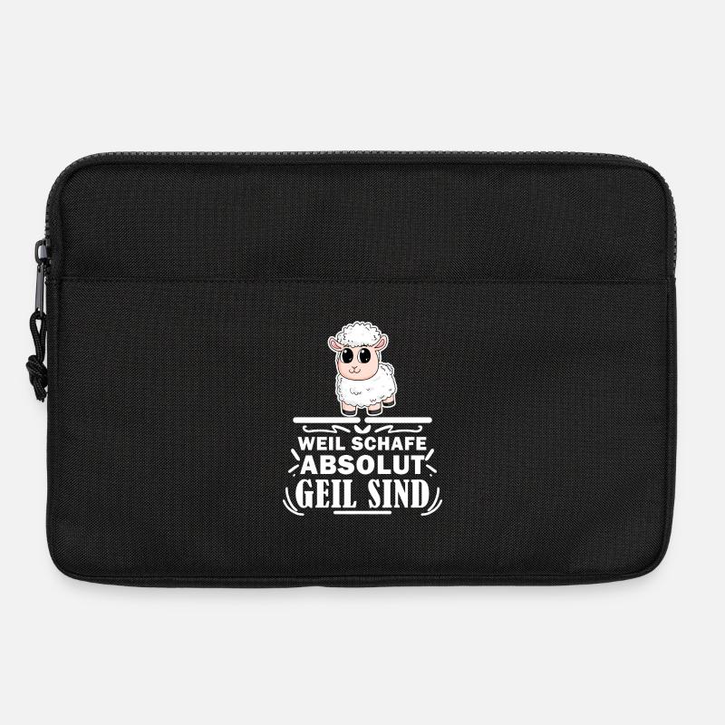 Schafzüchter Schafe Schaf Geschenk - Laptoptasche 13" - Schwarz