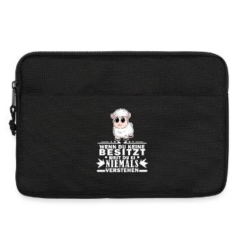 Schafe Schaf Schafzüchter Geschenk - Laptoptasche 13" - Schwarz - Vorne