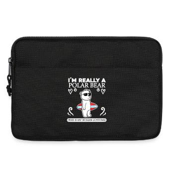 Ours polaire Ours polaire Dictons - Sacoche pour ordinateur portable 13 pouces - noir - Devant