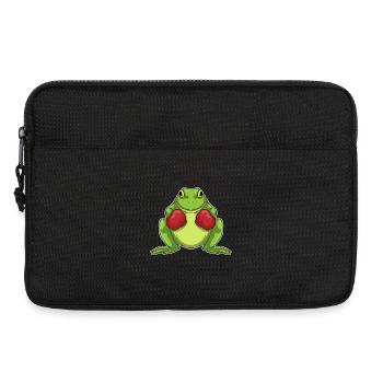 Frosch Boxer Boxhandschuhe Boxen - Laptoptasche 13" - Schwarz - Vorne