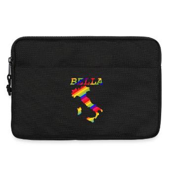 Bella Italia Pride Arc-en-ciel - Sacoche pour ordinateur portable 13 pouces - noir - Devant