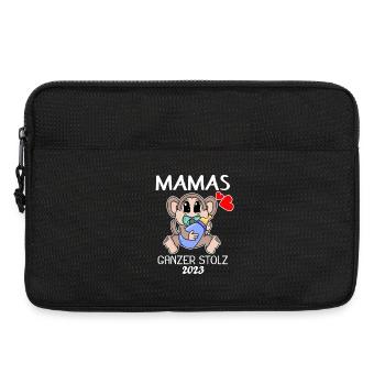 Baby 2023 - Geburt Schwanger 2023 - Baby Junge - Laptoptasche 13" - Schwarz - Vorne