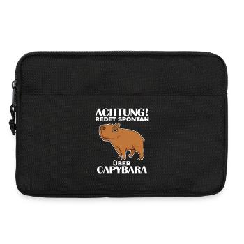 Capybara Wasserschwein - Laptoptasche 13" - Schwarz - Vorne