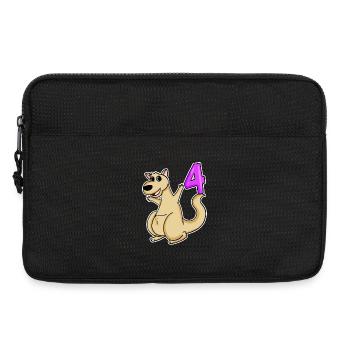 Girl 4 years old 4th birthday gift - Laptop bag 13" - black - Front
