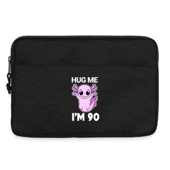 90 Geburtstag - 90 Jahre - Umarmung - Laptoptasche 13" - Schwarz - Vorne