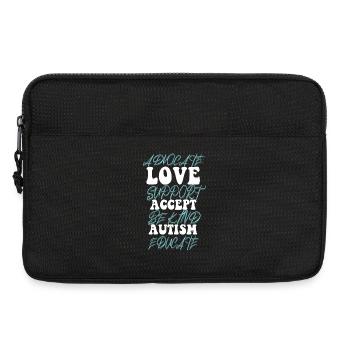 Advocate Love Support Accept Be Kind - Laptop bag 13" - black - Front