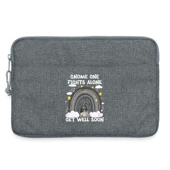 Gnome One combat seul le cancer de la peau - Sacoche pour ordinateur portable 13 pouces - gris chiné - Devant