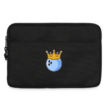 Bowling Herren Partnerlook - Laptoptasche 13" - Schwarz - Vorne