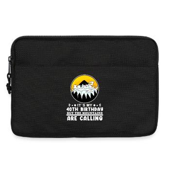 Wandern 40. Geburtstag Wanderer 40 Jahre alt - Laptoptasche 13" - Schwarz - Vorne