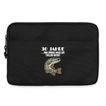 30. Geburtstag Angler Lustiger Spruch - 30 Jahre - Laptoptasche 13" - Schwarz - Vorne