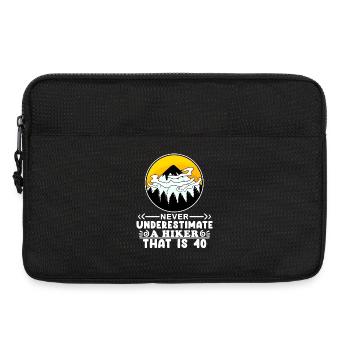 Hiking 40 years old - Laptop bag 13" - black - Front
