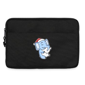 Eléphant Noël Sommeil Sommeil Sommeil Sommeil - Sacoche pour ordinateur portable 13 pouces - noir - Devant
