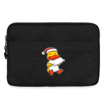 Canard Noël Sommeil Sommeil Sommeil - Sacoche pour ordinateur portable 13 pouces - noir - Devant