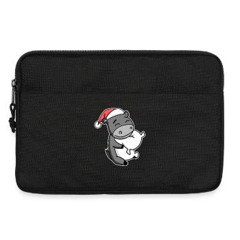 Âne Noël Sommeil Sommeil Sommeil Sommeil - Sacoche pour ordinateur portable 13 pouces - noir - Devant
