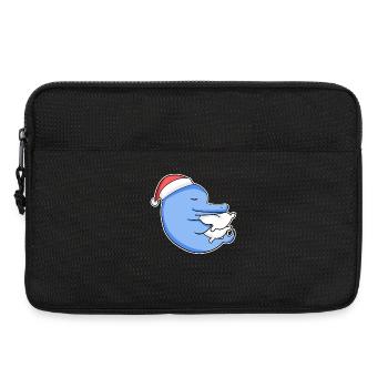 Dolphin Christmas Sleep Sleep Sleep Sleep - Laptop bag 13" - black - Front