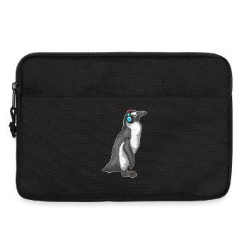 Musique casque Penguin - Sacoche pour ordinateur portable 13 pouces - noir - Devant