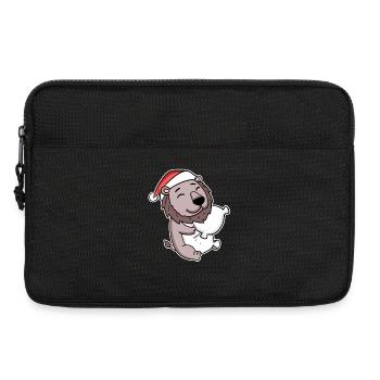 Lion Noël Sommeil Sommeil Sommeil - Sacoche pour ordinateur portable 13 pouces - noir - Devant