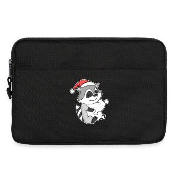 Raton laveur Noël Sommeil Sommeil Sommeil - Sacoche pour ordinateur portable 13 pouces - noir - Devant