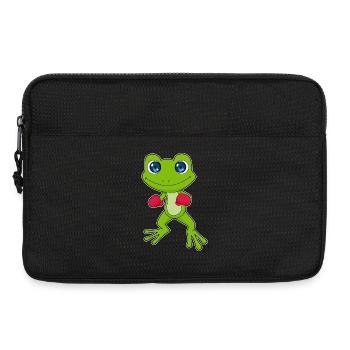 Boxer Grenouille Boxe Gants de Boxe Boxe - Sacoche pour ordinateur portable 13 pouces - noir - Devant