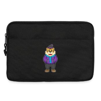 Chapeau d’hiver Écharpe de Tigre - Sacoche pour ordinateur portable 13 pouces - noir - Devant