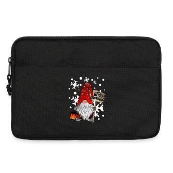 Noël Nain Noël Gnome de Noël avec des flocons de neige - Sacoche pour ordinateur portable 13 pouces - noir - Devant