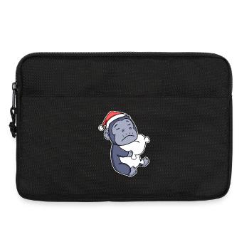 Gorilla Christmas Sleep Sleep Sleep - Laptop bag 13" - black - Front